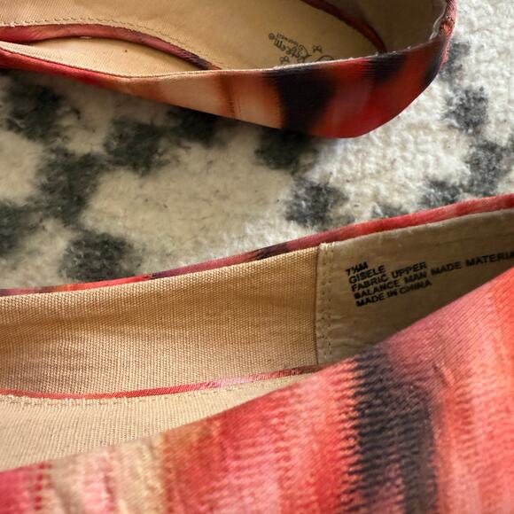 Self Esteem Peep Toe Flats‎ 7.5M Multicolor Twist Knot Ballet Y2K Aesthetic - Picture 4 of 6